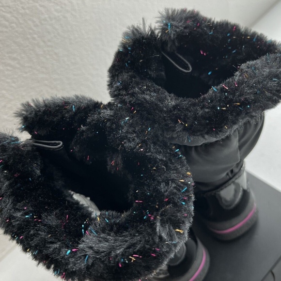 Host Pick! totes Allison Toddler Girls Sparkle, Waterproof Winter Boots 6T - Picture 8 of 9